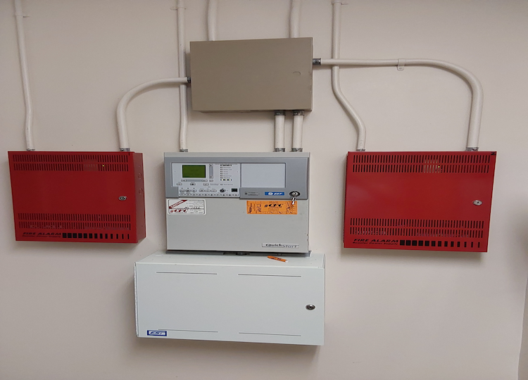 Commercial building security and alarm system inspection in Tampa, Florida